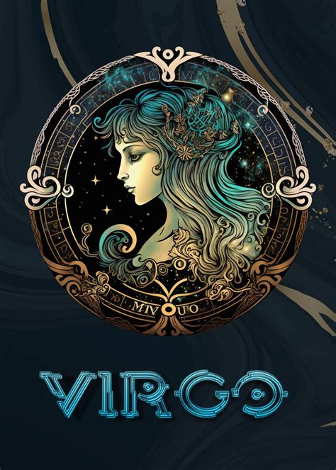 Fantasy Virgo Zodiac Poster Picture Metal Print Paint By Stefan