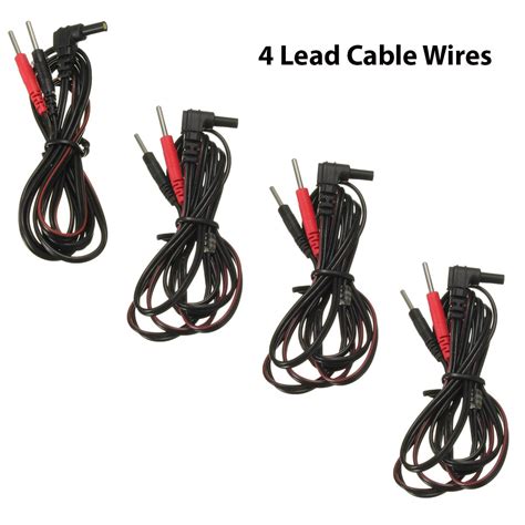 venicare 4pcs tens unit lead wires for intensity 10 tens 2500 3000 ems 739189843145 ebay
