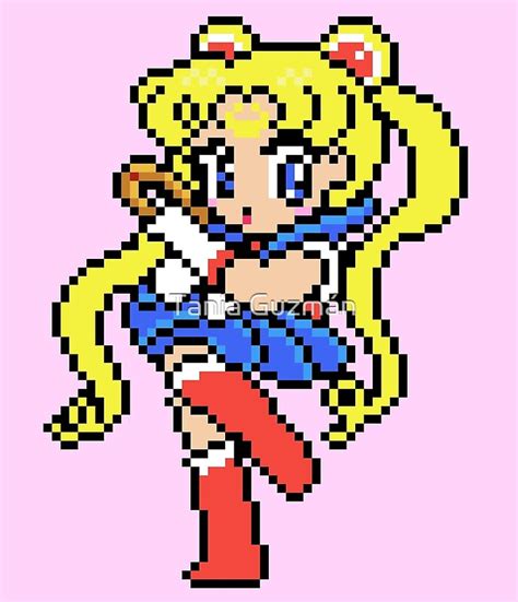 Minifaldas Sailor Moon Pixel Art De Galegshop Redbubble