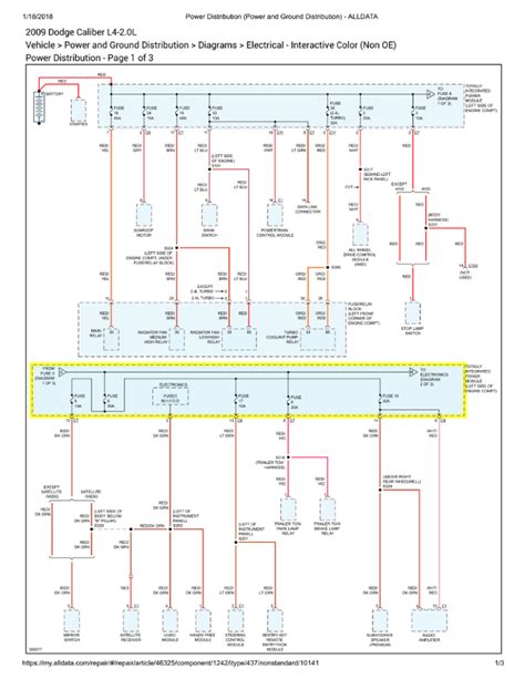 2007 Dodge Caliber Relay Wiring Diagram Wiring Diagram And Schematic