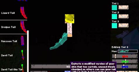 Minecraft Skins With 3d Tails Nine Tailed Demon Fox 3d Kyuubi
