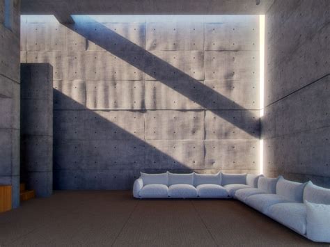 Artstation Koshino House Tadao Ando Architecture Visualization Images