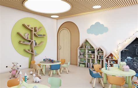 Image May Contain Indoor Table And Chair Daycare Design Classroom