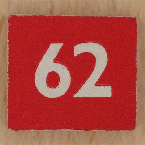 Square Wooden Bingo Number 62 Leo Reynolds Flickr
