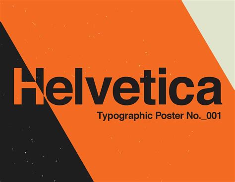 Typographic Design Poster Series 001 Helvetica Typeface
