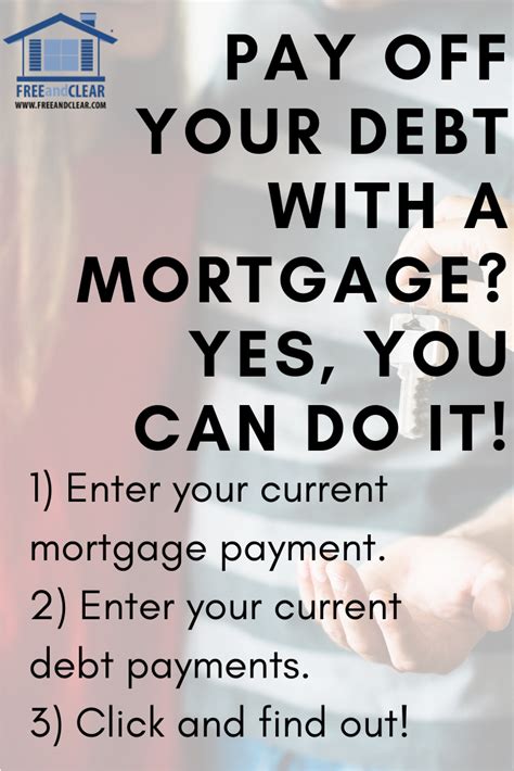 Refinance mortgage to consolidate credit card debt. Debt Consolidation Refinance Calculator | FREEandCLEAR | Credit card debt relief, Debt ...