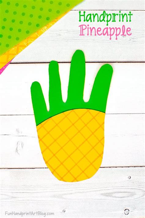 Paper Pineapple Craft For Preschoolers Pineapple Crafts Preschool