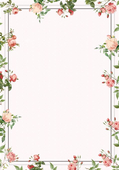 Download Vintage Posters Flowers Border Background In Flower Picture