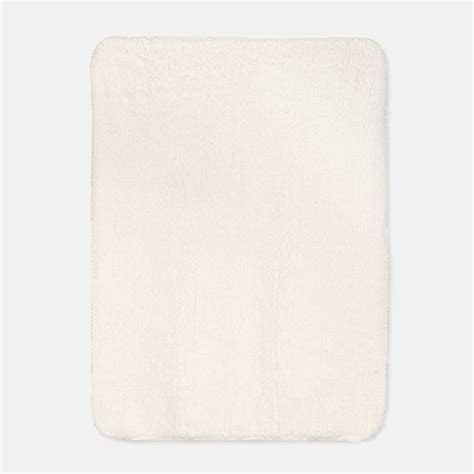 sherpa blanket    cream printed mint