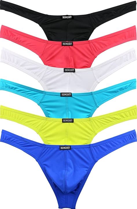 IKingsky Men S Comfortable G String Sexy Low Rise Thong Underwear Pack Of Amazon Ca Clothing