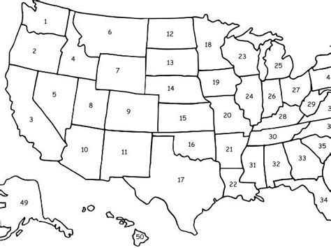 Usa 50 States Quiz Teaching Resources