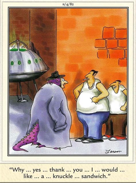 The Far Side Comic Strips Featuring Aliens Ranked