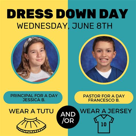 Dress Down Day June 8th