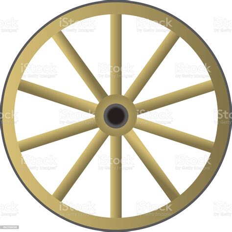 Old Wooden Wheel Stock Illustration Download Image Now Antique
