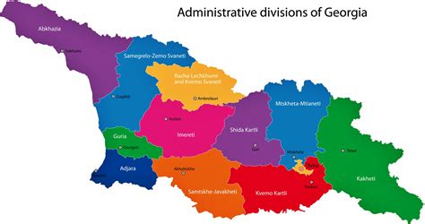 Georgia Map Of Regions And Provinces