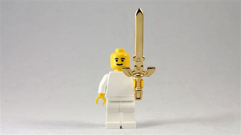 3d Printed Gold Lego Master Sword By Mingles On Deviantart