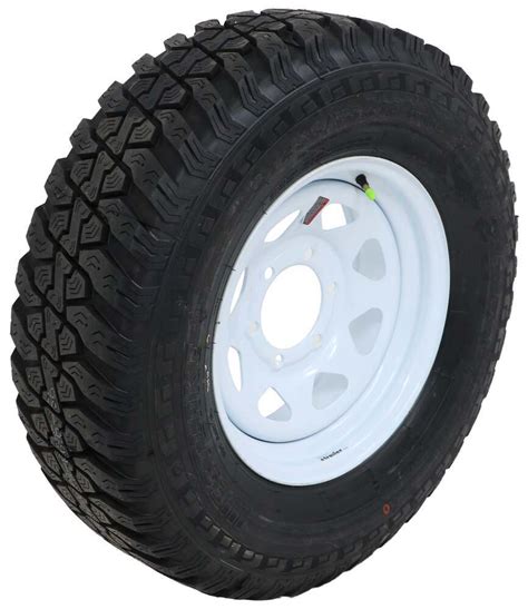 Westlake St23575r15 Off Road Trailer Tire W 15 White Spoke Wheel 6