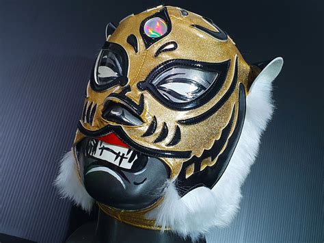 Tiger Mask Wrestling Mask Luchador Costume Wrestler Lucha Etsy