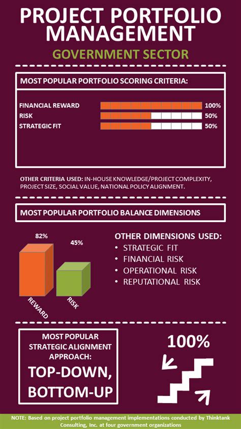 Infographic Government Sector Project Portfolio Management Summary