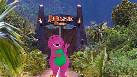Quand Barney Visite Jurassic Park Youtube