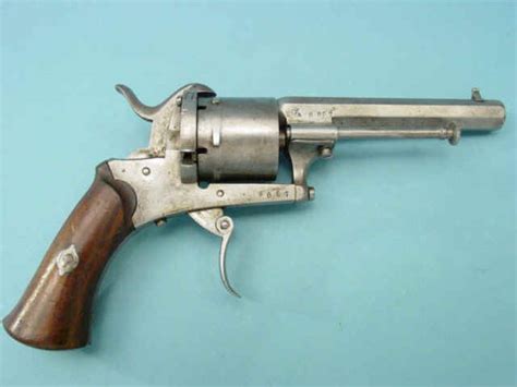 Priced In Auctions Lefaucheux Type Pinfire Revolver Proved In Belgium