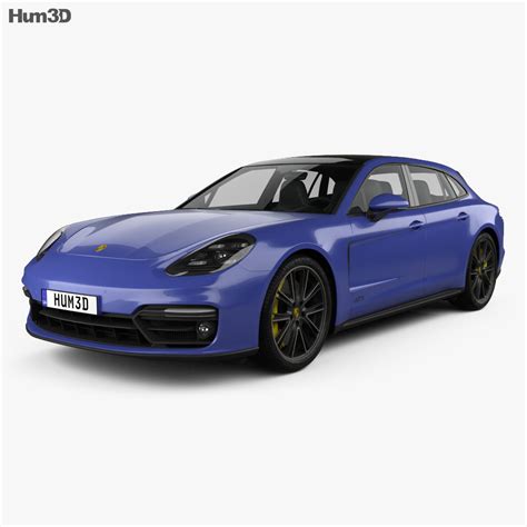 Athletic, streamlined, with clear contours and powerful muscles. Porsche Panamera GTS Sport Turismo 2019 3D model ...