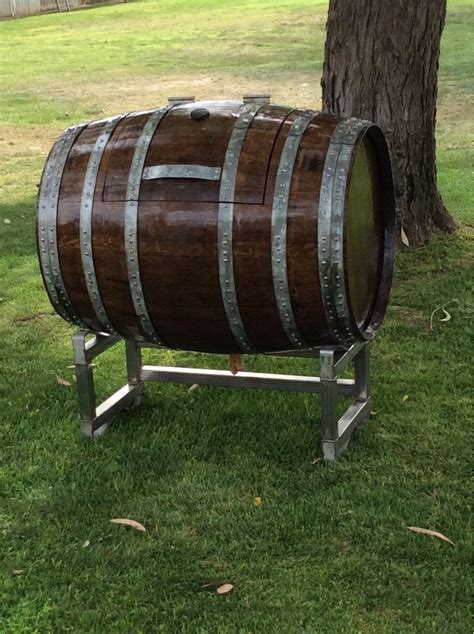 Lay Down Wine Barrel Ice Chest Wstand