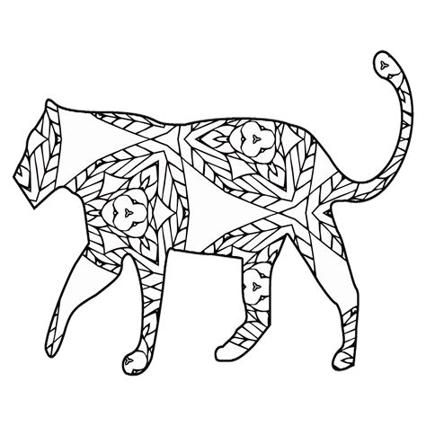 Print out animal pages/information sheets to color. 30 Free Printable Geometric Animal Coloring Pages | The ...