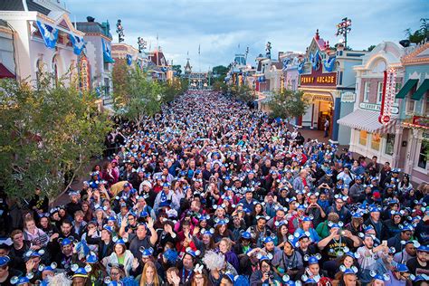 How many visitors does disney world get a day? Guests Sparkle for Disneyland Resort Diamond Celebration ...
