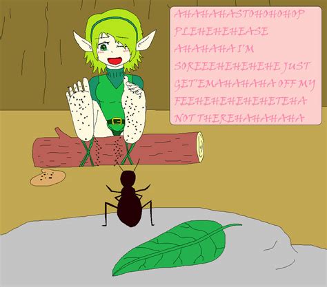 Saria Tickled By Ants By Chnchn On Deviantart