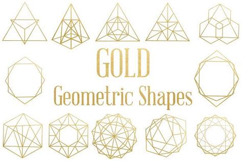 Gold Geometric Shapes Geometric Shapes Gold Geometric