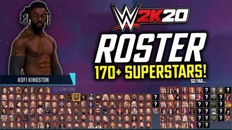 Wwe 2k20 Roster Reveal All 170 Superstars Confirmed