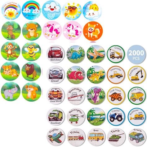 Moceya Stickers Bundle 2000 Pcs Encouraging Stickers For