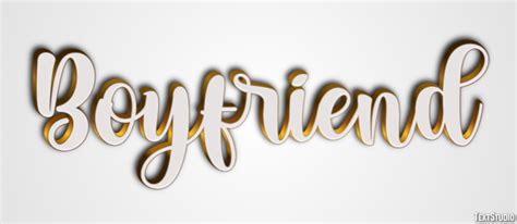 Boyfriend Text Effect And Logo Design Word Textstudio