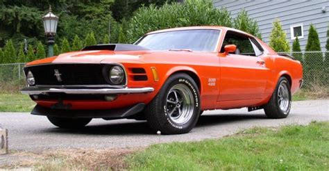 Calypso Coral Orange Red 1970 Boss 429 Ford Mustang Fastback