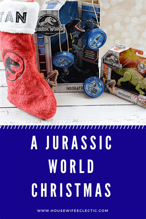 Ornaments And Custom Stocking For A Jurassic World Christmas