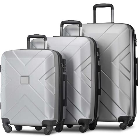 Carry On Expandable Luggage Segmart 3 Piece Lightweight Hardshell 4
