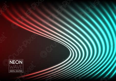 Bright Shiny Neon Lines Background Stock Vector 1721006 Crushpixel