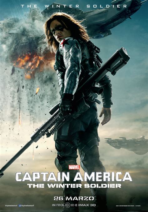 Captain America The Winter Soldier Il Poster De Il Soldato Dinverno