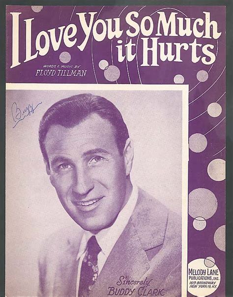 I Love You So Much It Hurts Sheet Music