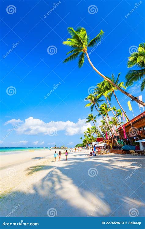 White Sand Beach Boracay Island Philippines Editorial Stock Photo