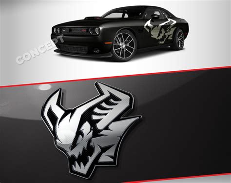 Dodge Hellcat Logo Drawing