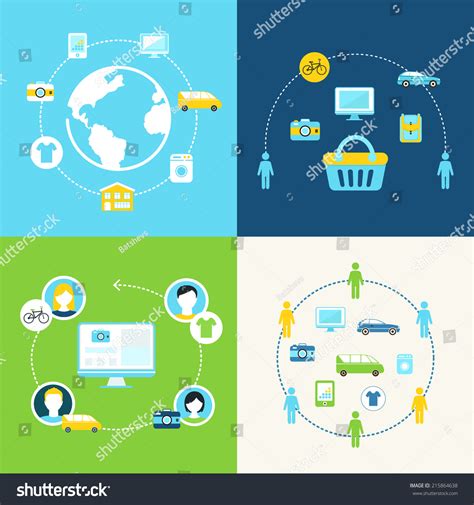 Sharing Economy And Collaborative Consumption Concept Illustration 215864638 Shutterstock