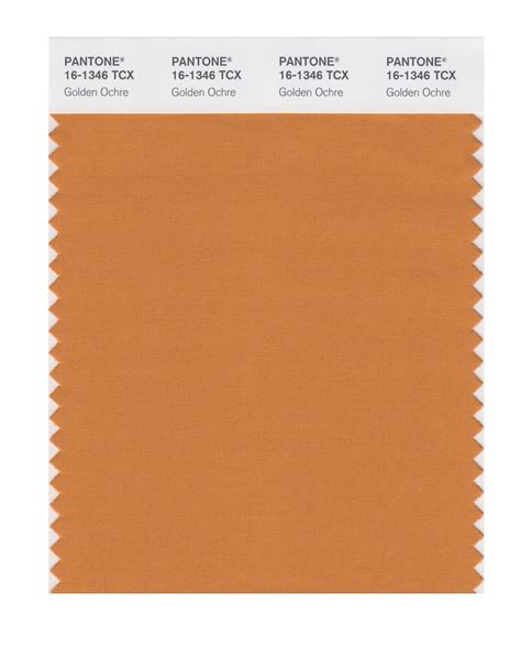 Pantone Smart Color Swatch Card 16 1346 Tcx Golden Ochre Columbia