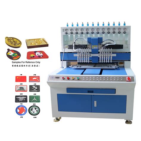 full automatic 3d pvc logo label soft rubber patch making machine china soft rubber patch