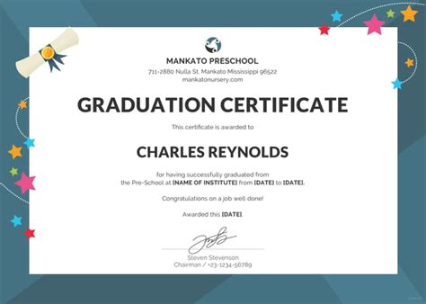 School Certificate Samples 10 Free Printable Word And Pdf Formats