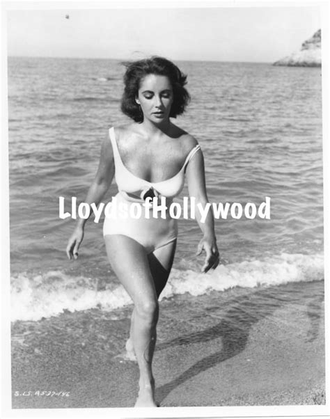 Elizabeth Taylor Suddenly Last Summer Cleavage In White Etsy