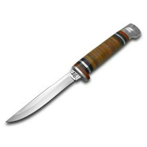 Case Xx Polished Leather Small Fixed Blade Hunter Stainless Knife