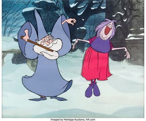 Sword And The Stone Merlin And Madam Mim Production Cel Walt Lot 97113 Heritage Auctions