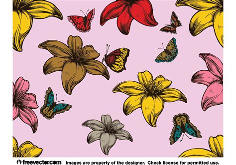 Download Flowers and Butterflies - Download Free Vector Art, Stock ...